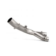 Akrapovic track day slip-on titanium link pipe for stock headers YZF-R1 15>