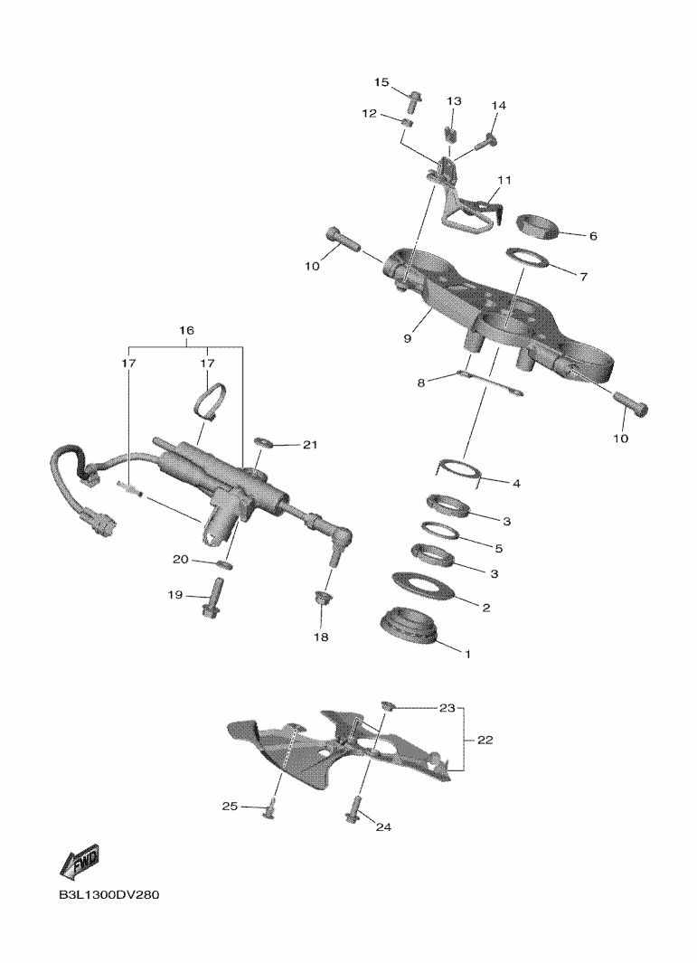 Yamaha YZF-R1 RN65 Steering OEM Parts | Tenkateracingproducts.com